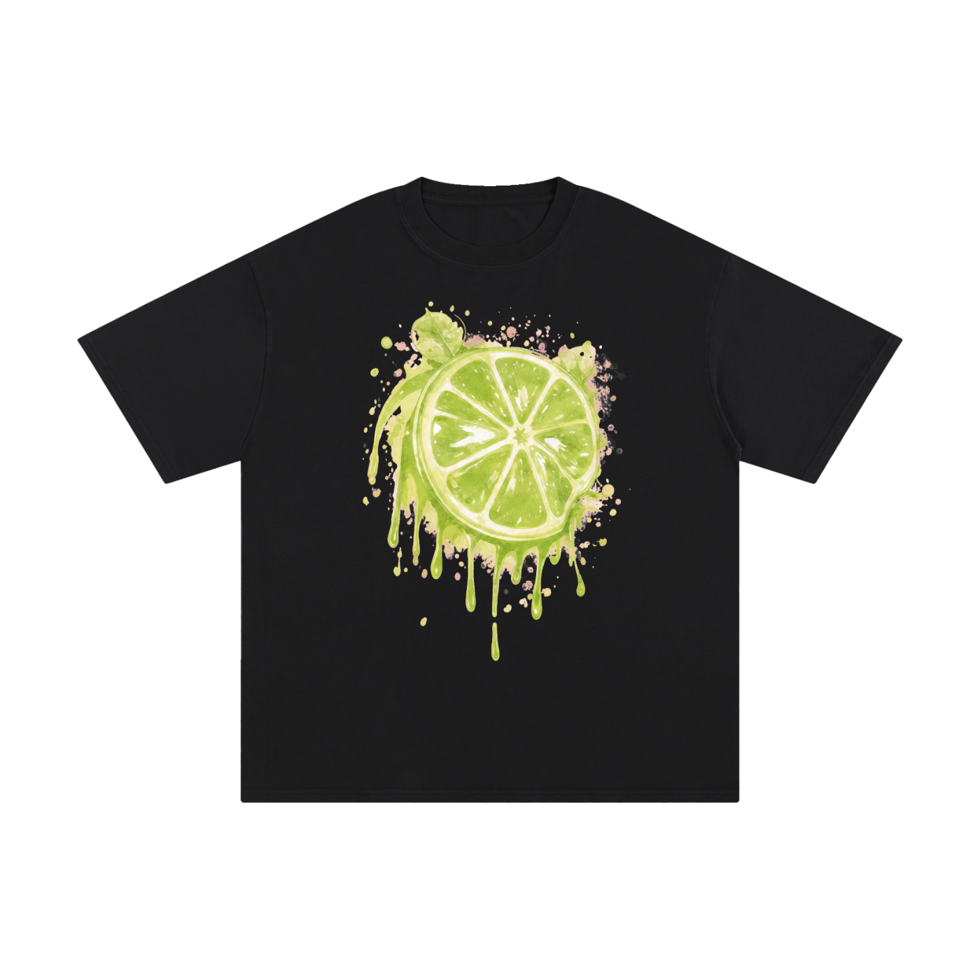 Lime With Us — Lime Slice Drip Tee
