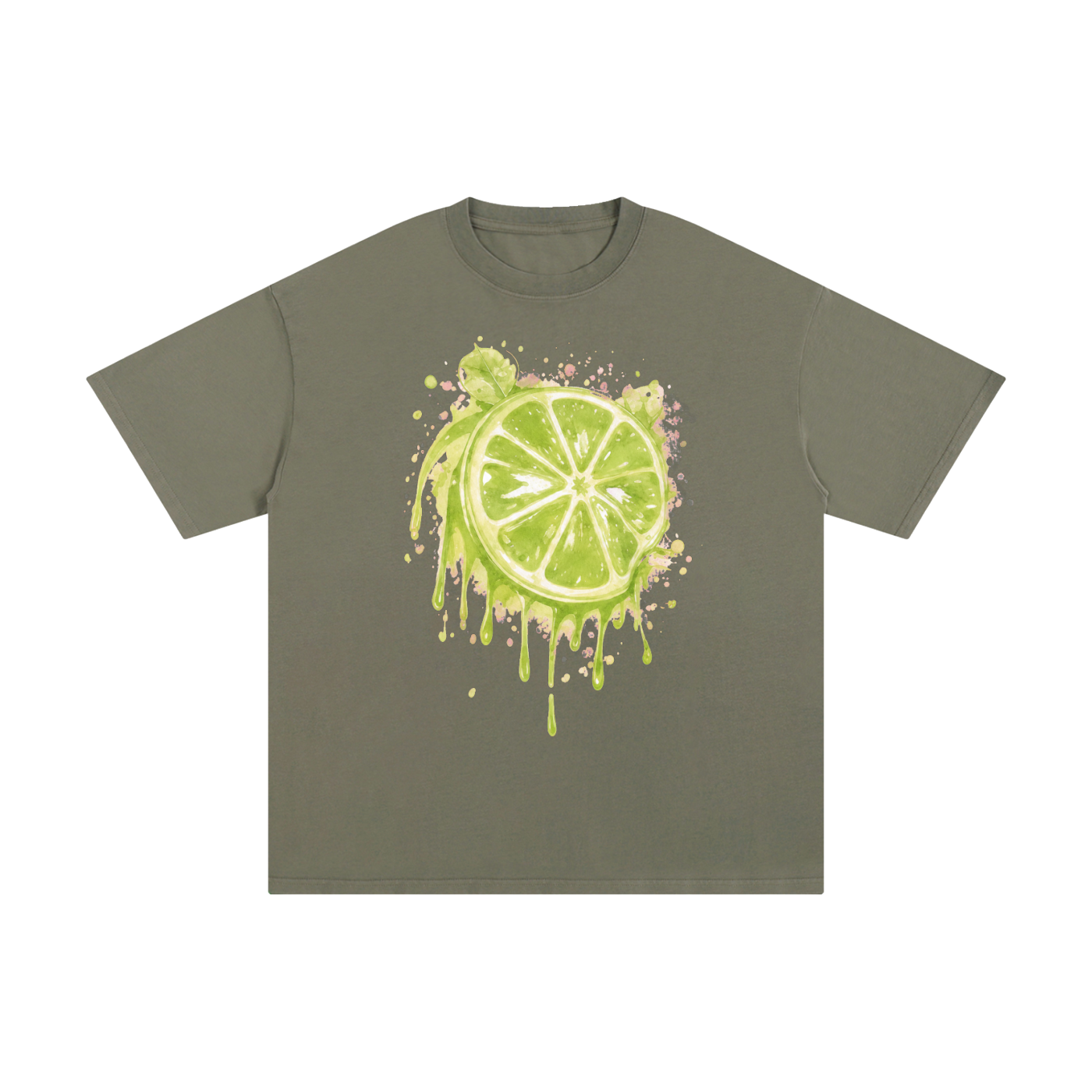 Lime With Us — Lime Slice Drip Tee