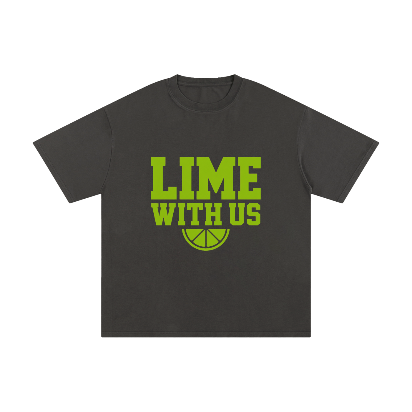 Lime With Us — Collegiate Tee