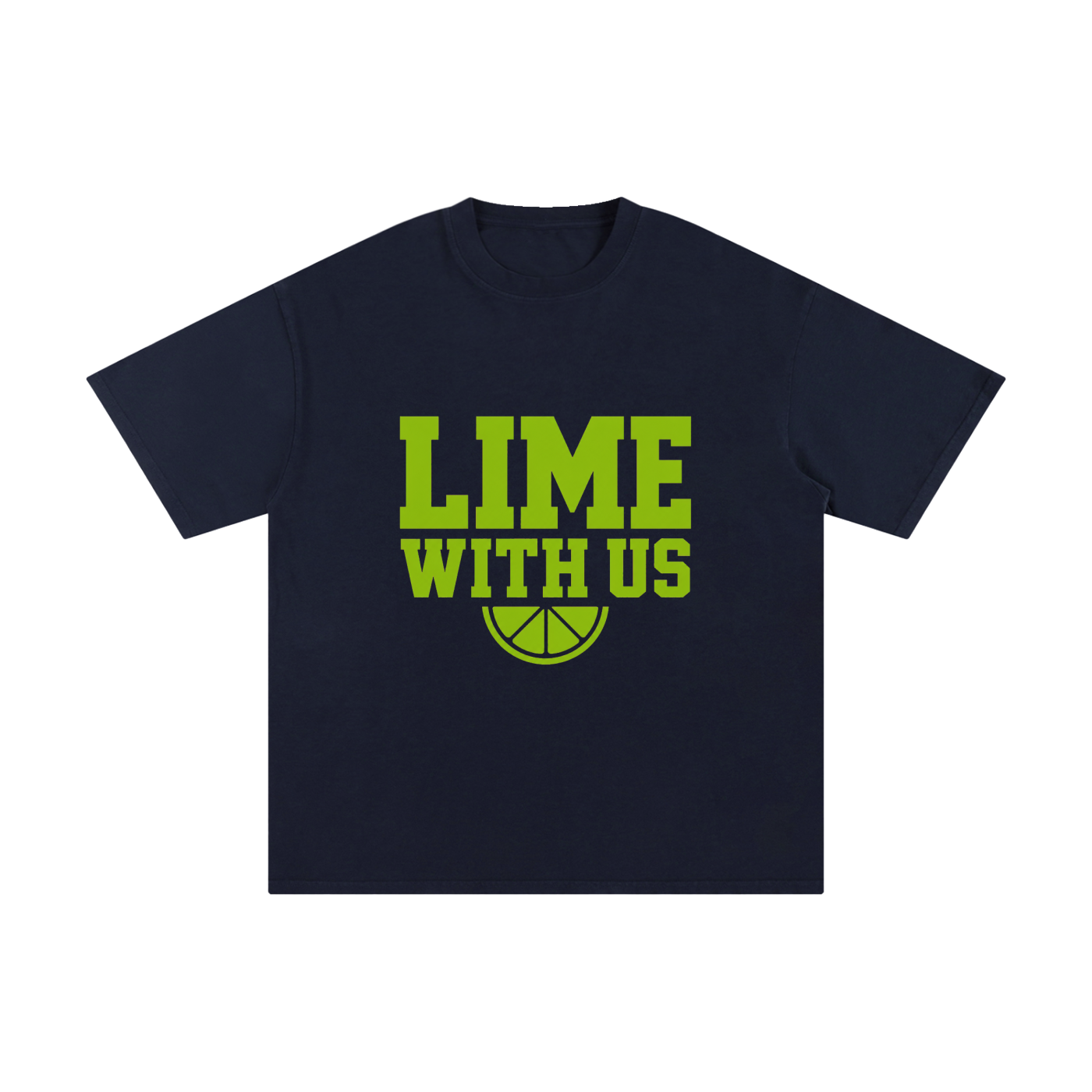 Lime With Us — Collegiate Tee