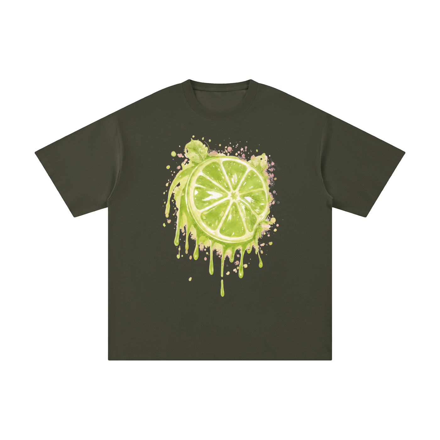 Lime With Us — Lime Slice Drip Tee