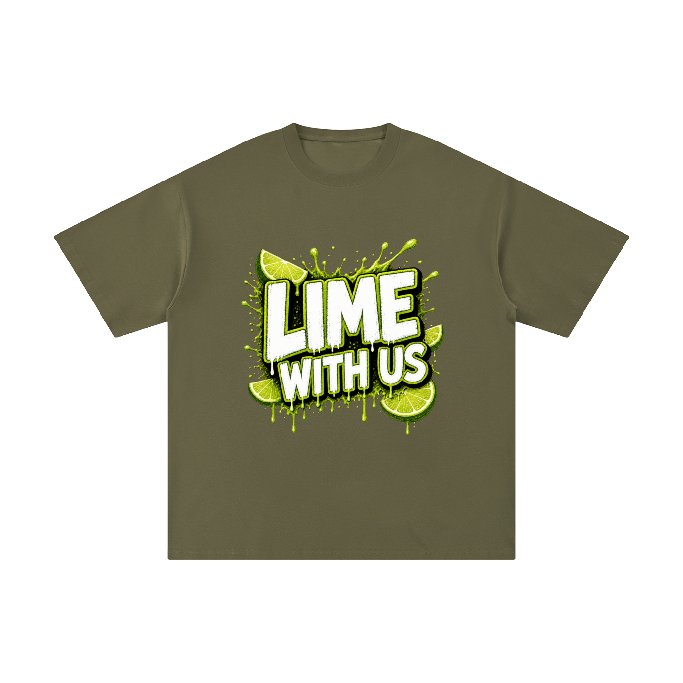Lime With Us — Splash Block Tee