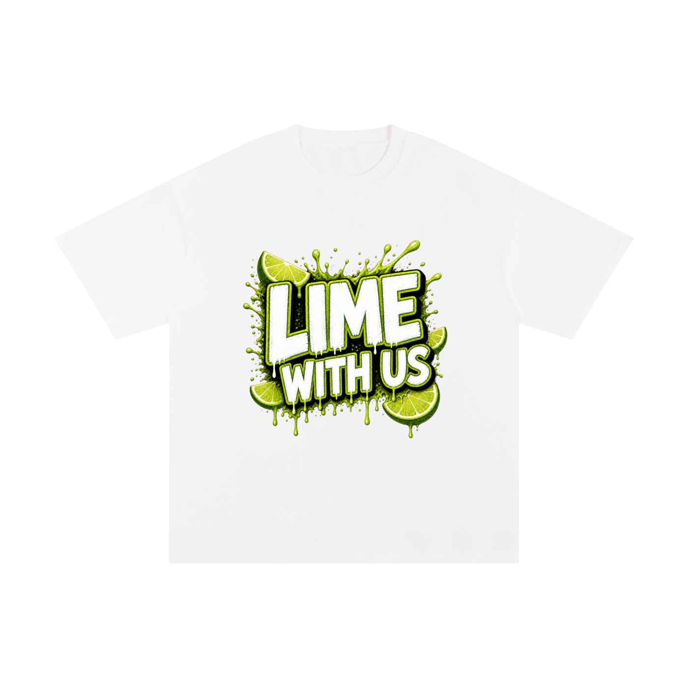 Lime With Us — Splash Block Tee