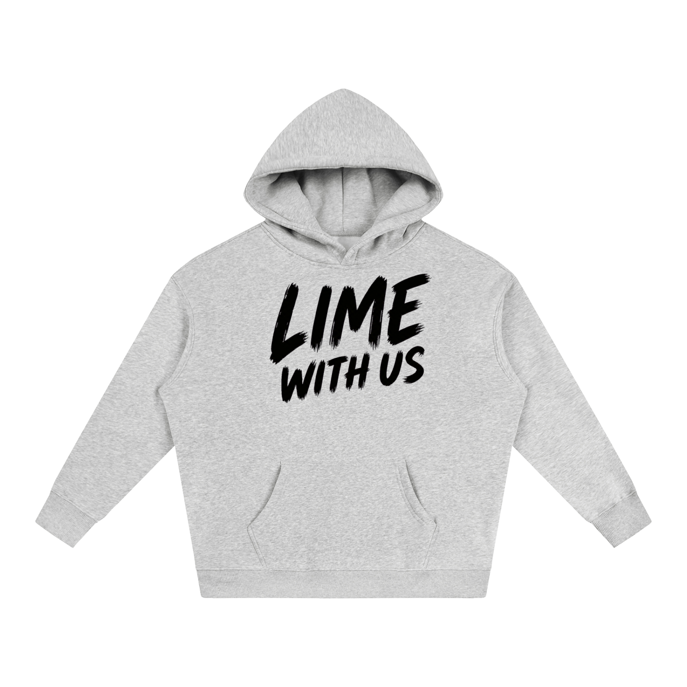 Lime With Us — No-Stroke Script Hoodie