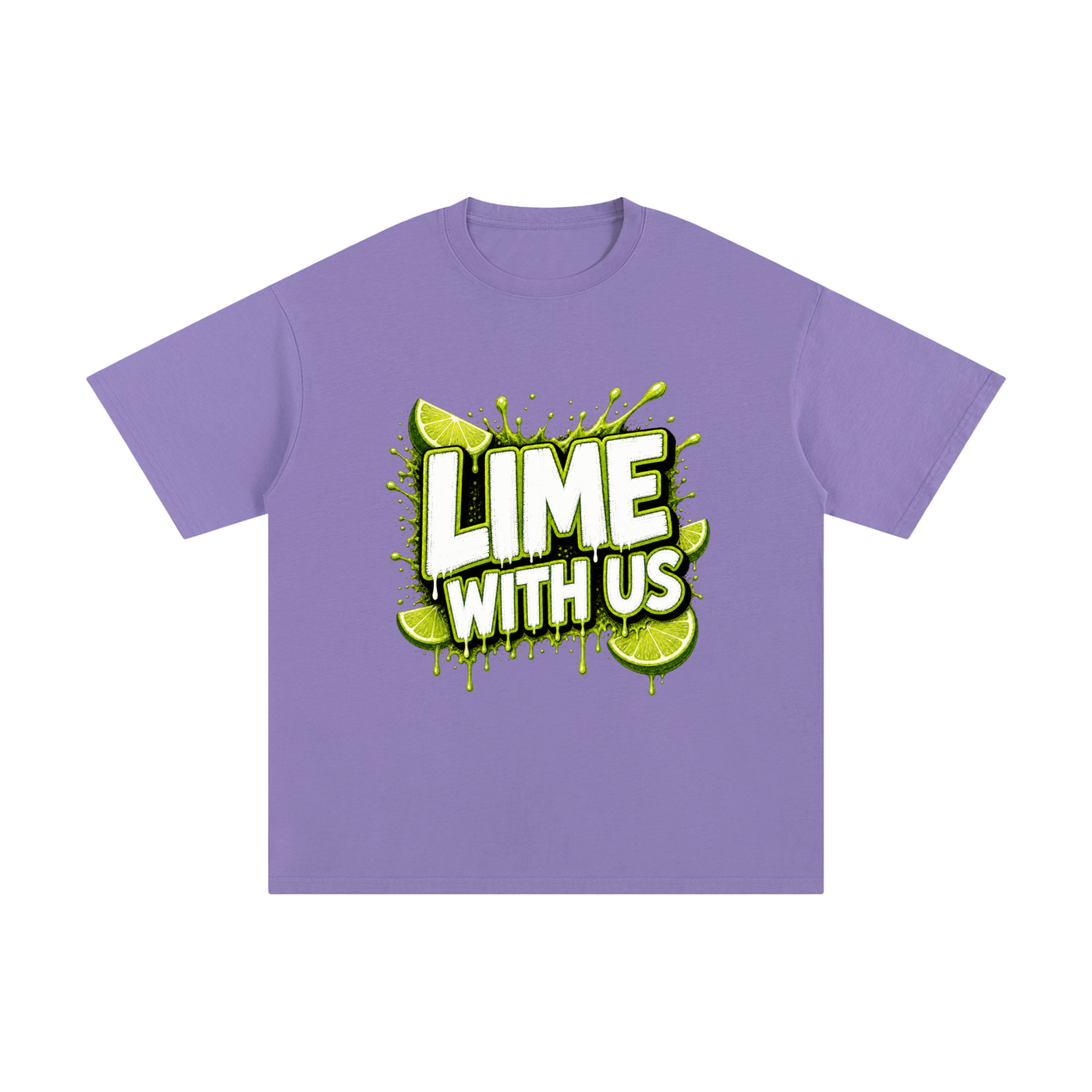 Lime With Us — Splash Block Tee