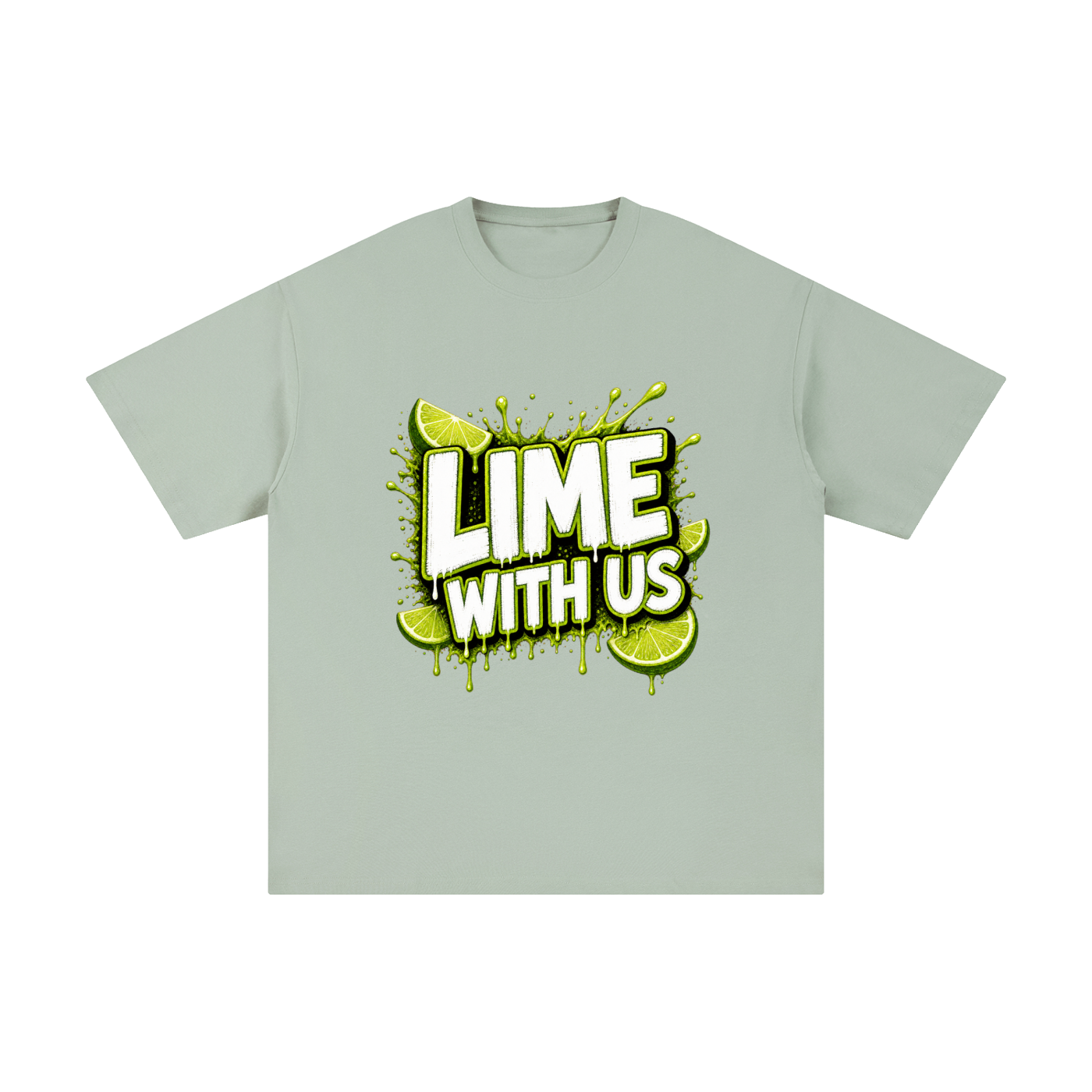Lime With Us — Splash Block Tee
