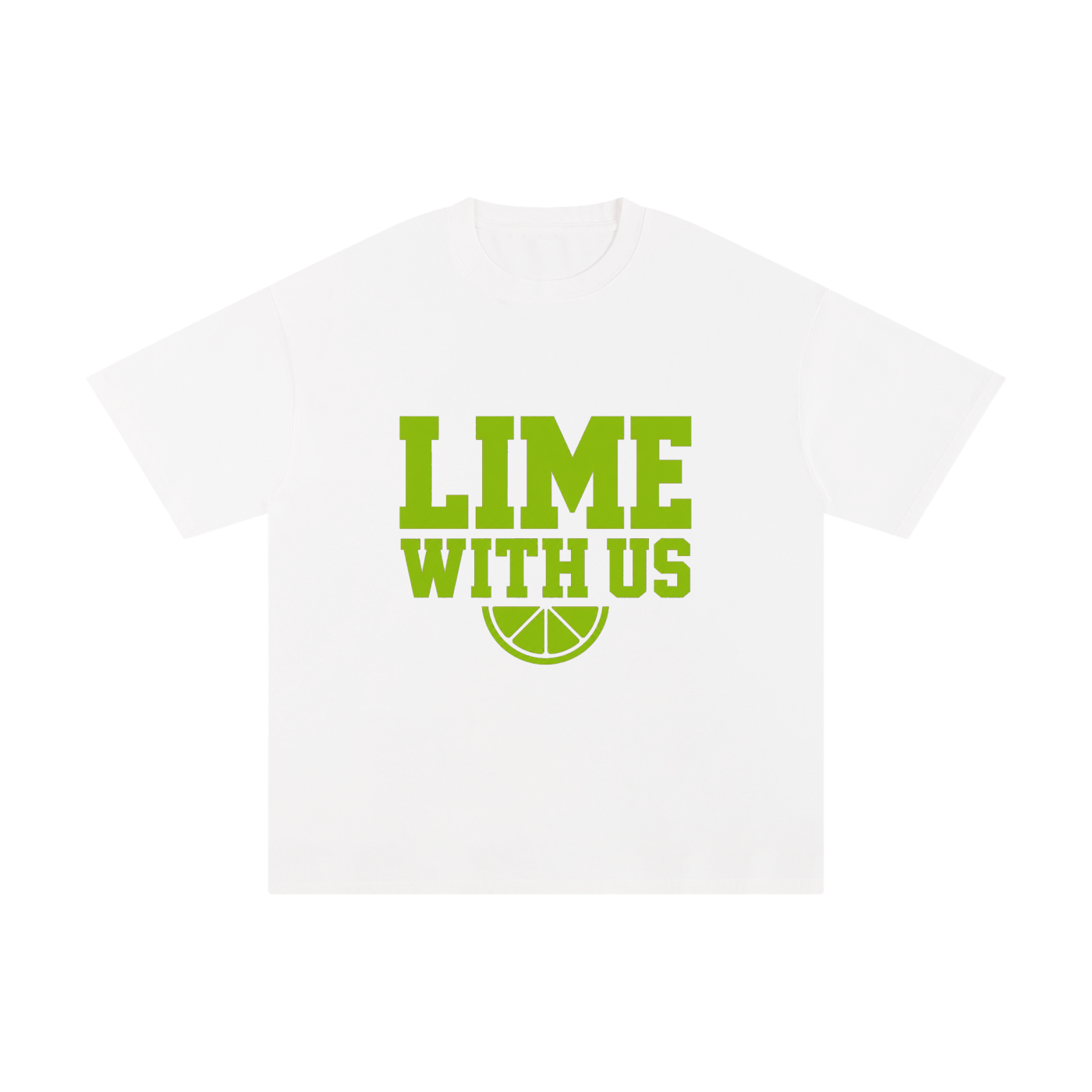 Lime With Us — Collegiate Tee