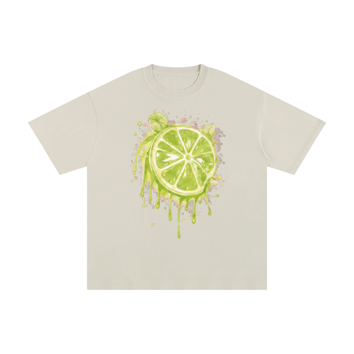 Lime With Us — Lime Slice Drip Tee