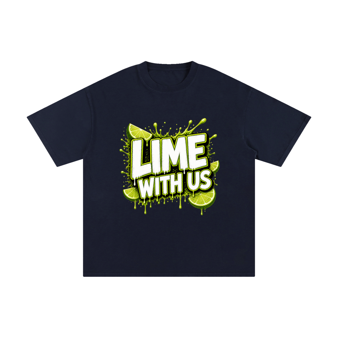 Lime With Us — Splash Block Tee