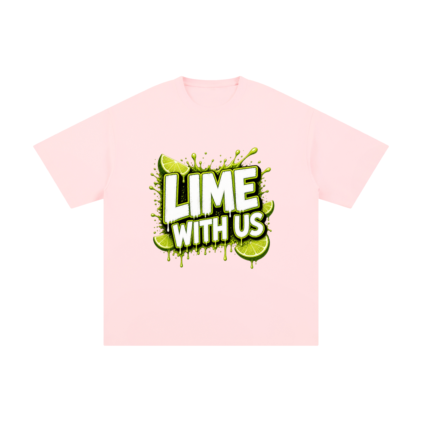 Lime With Us — Splash Block Tee