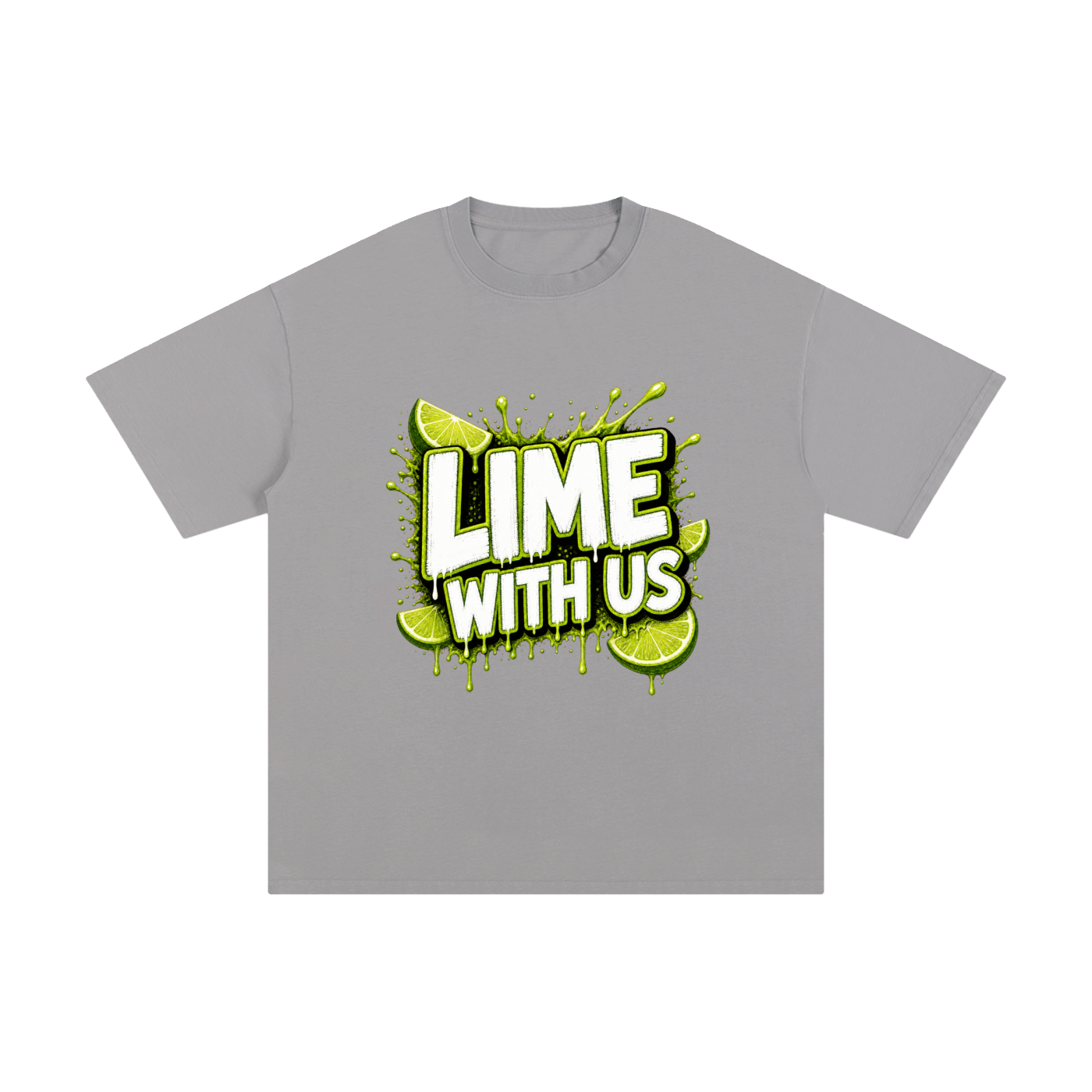 Lime With Us — Splash Block Tee