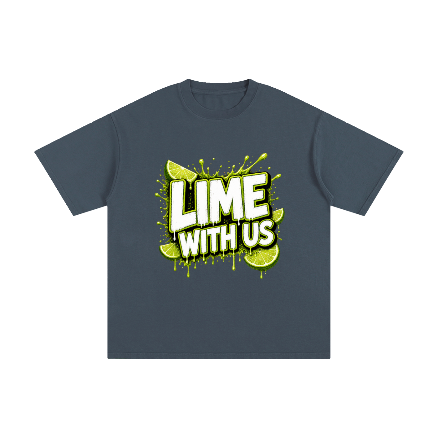 Lime With Us — Splash Block Tee