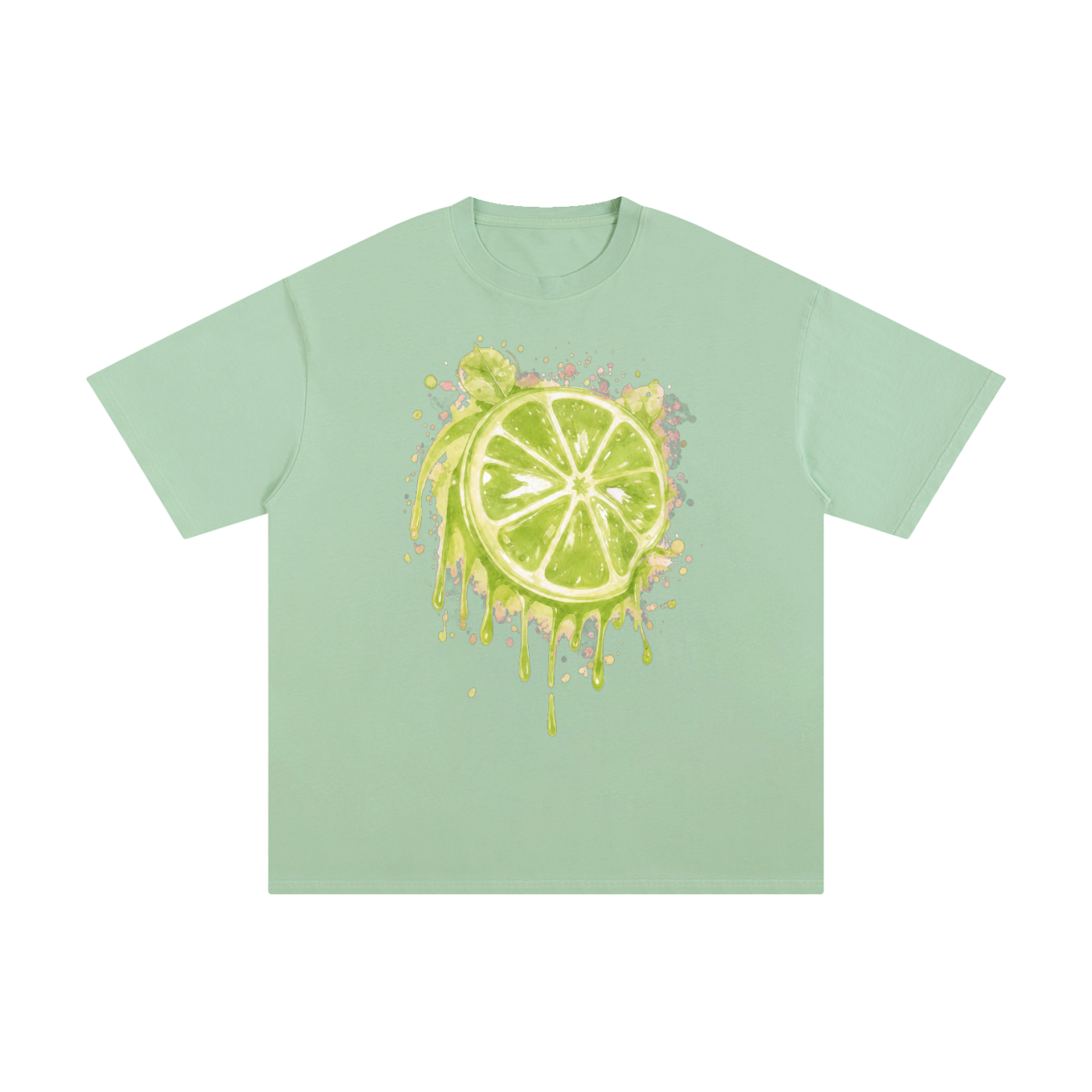 Lime With Us — Lime Slice Drip Tee