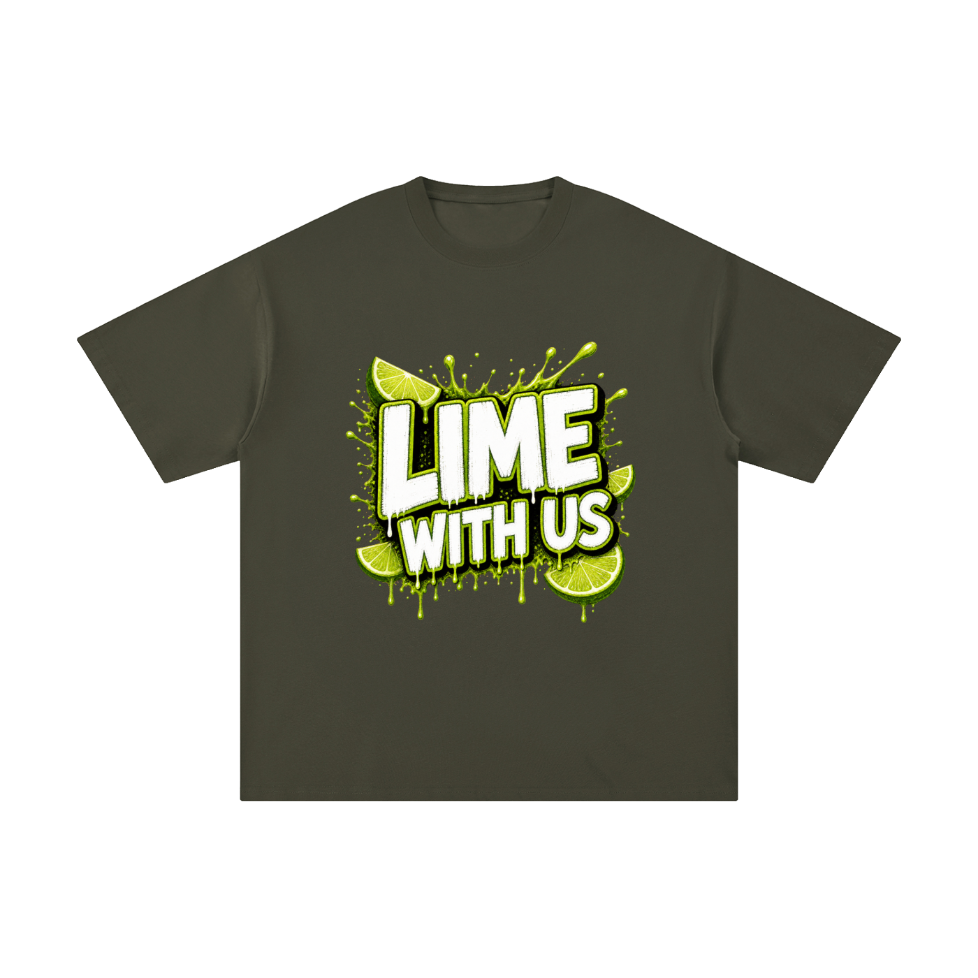 Lime With Us — Splash Block Tee
