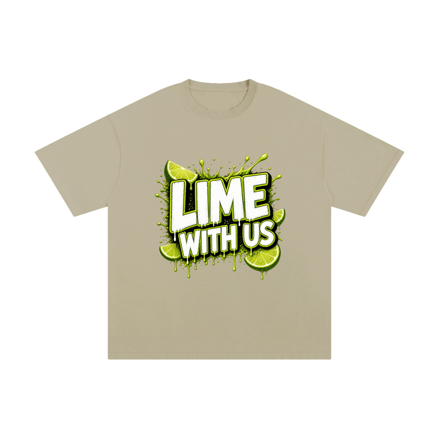 Lime With Us — Splash Block Tee