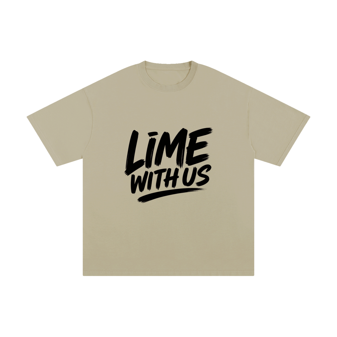 Lime With Us — Core Script Tee