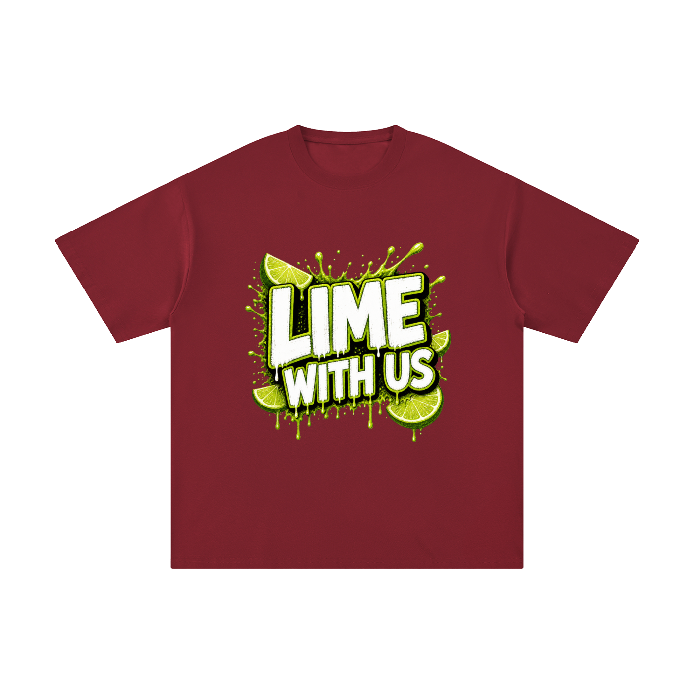 Lime With Us — Splash Block Tee