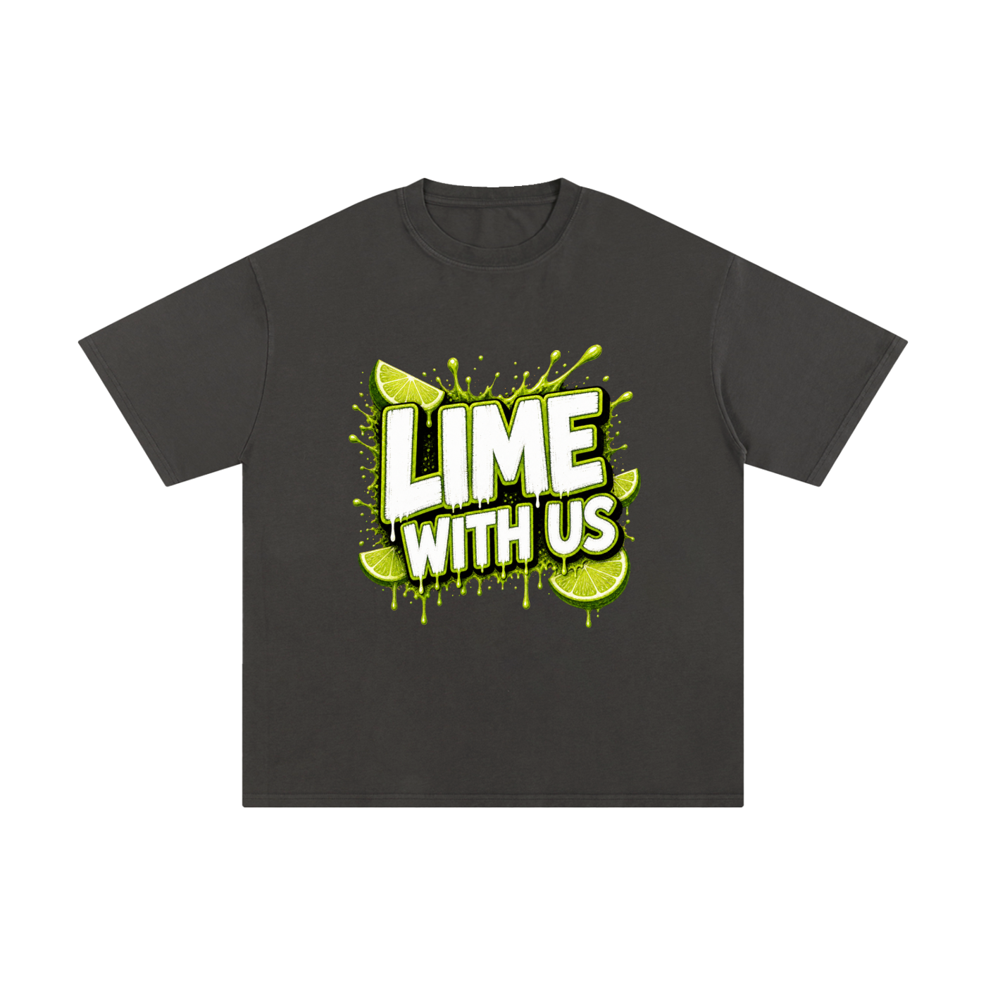Lime With Us — Splash Block Tee
