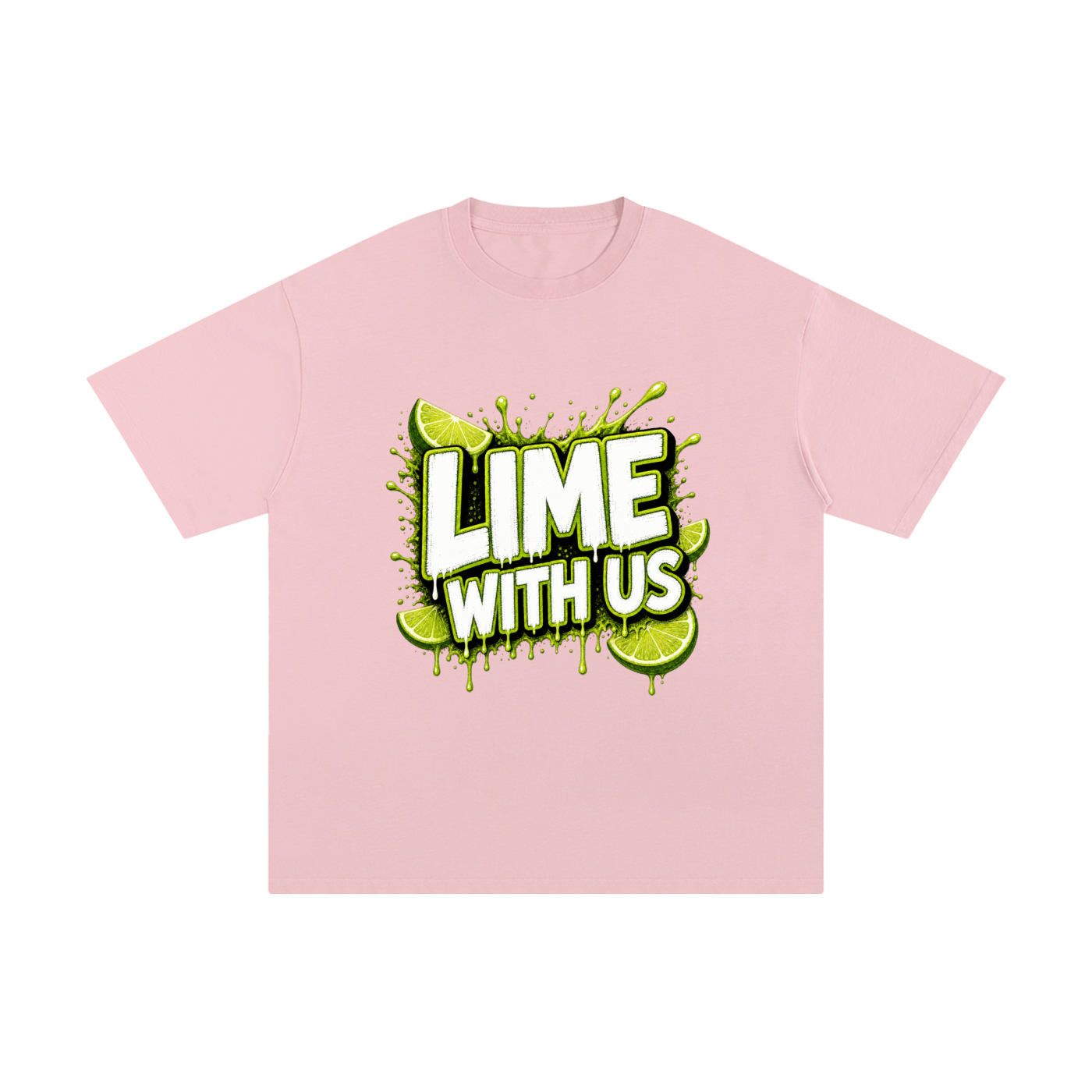Lime With Us — Splash Block Tee