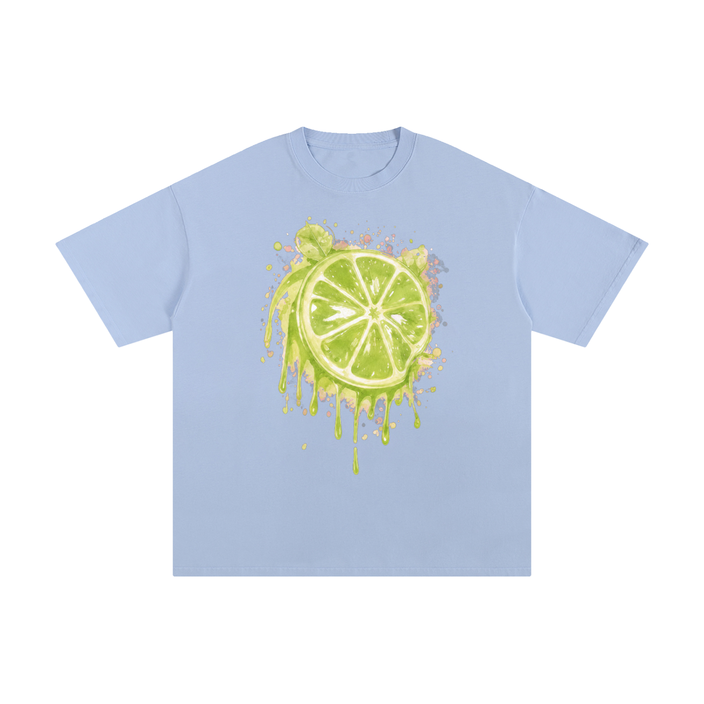 Lime With Us — Lime Slice Drip Tee