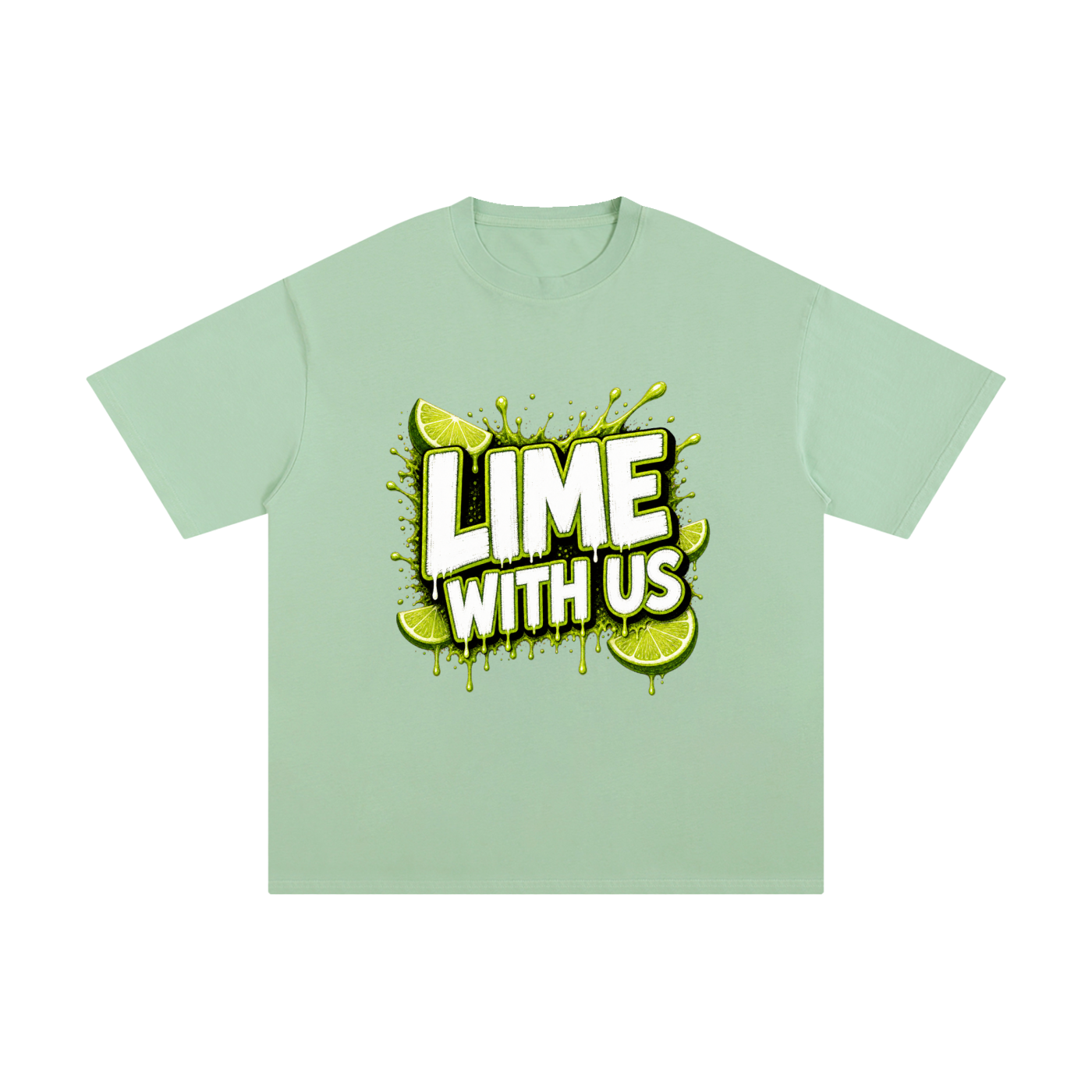 Lime With Us — Splash Block Tee