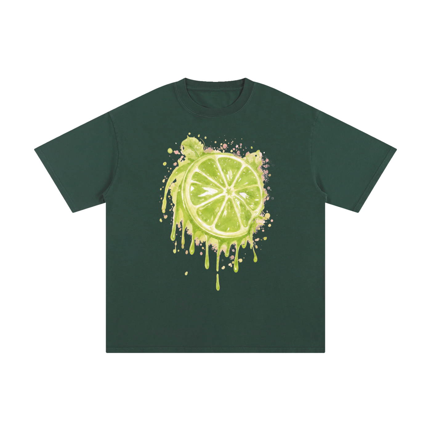 Lime With Us — Lime Slice Drip Tee