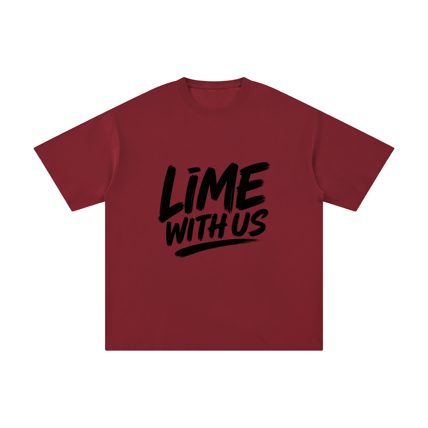 Lime With Us — Core Script Tee