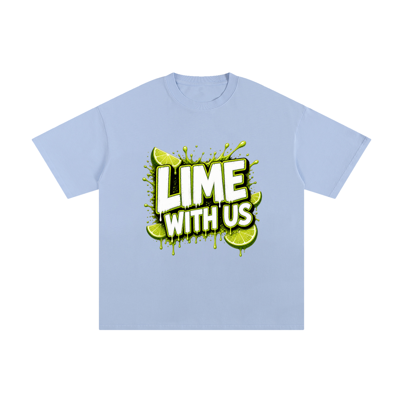 Lime With Us — Splash Block Tee