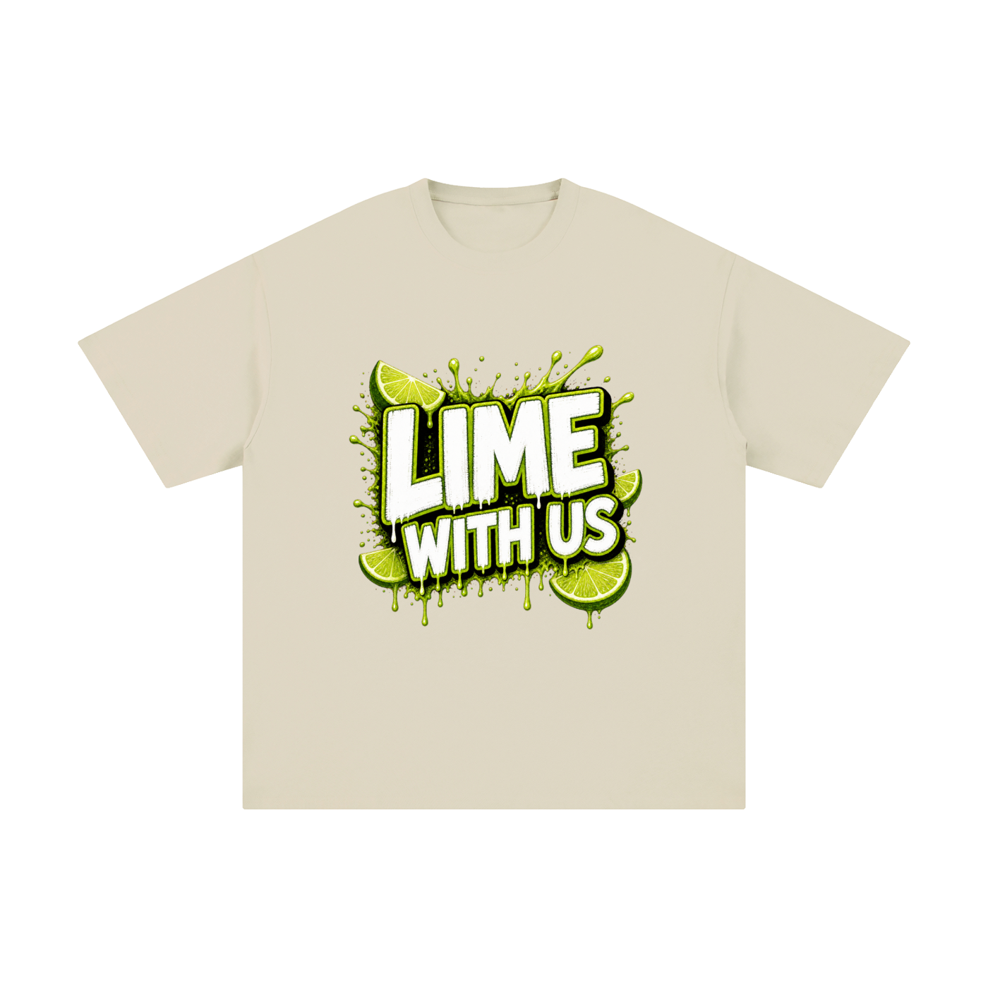 Lime With Us — Splash Block Tee