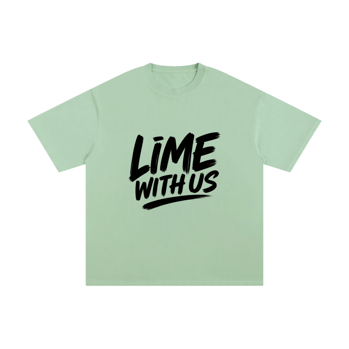 Lime With Us — Core Script Tee