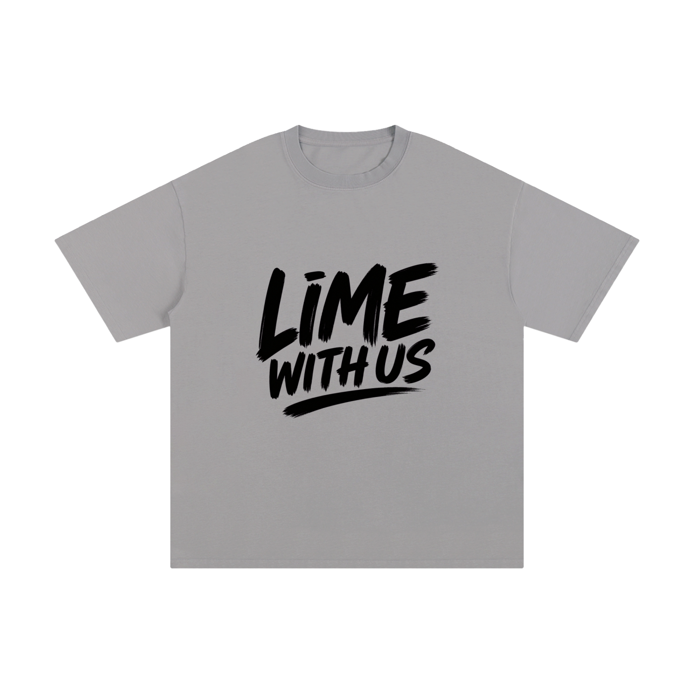 Lime With Us — Core Script Tee