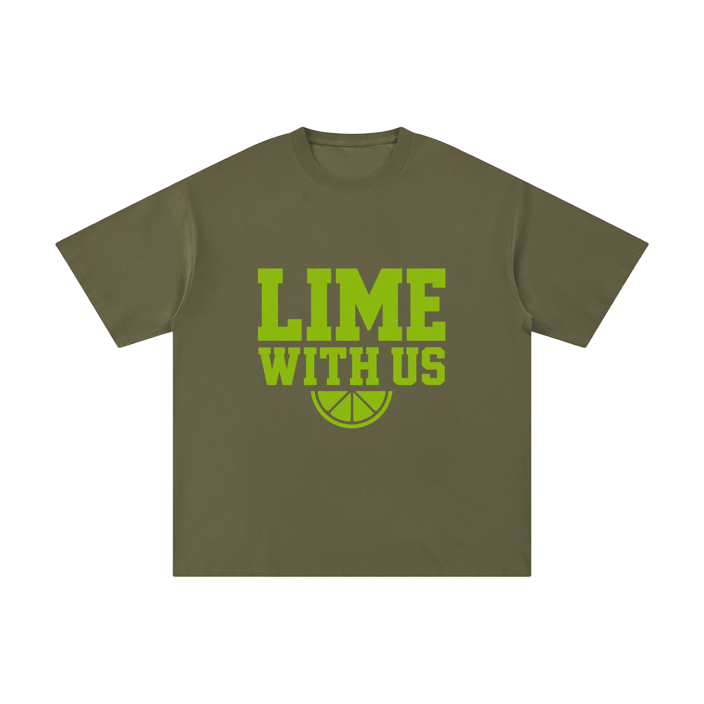 Lime With Us — Collegiate Tee