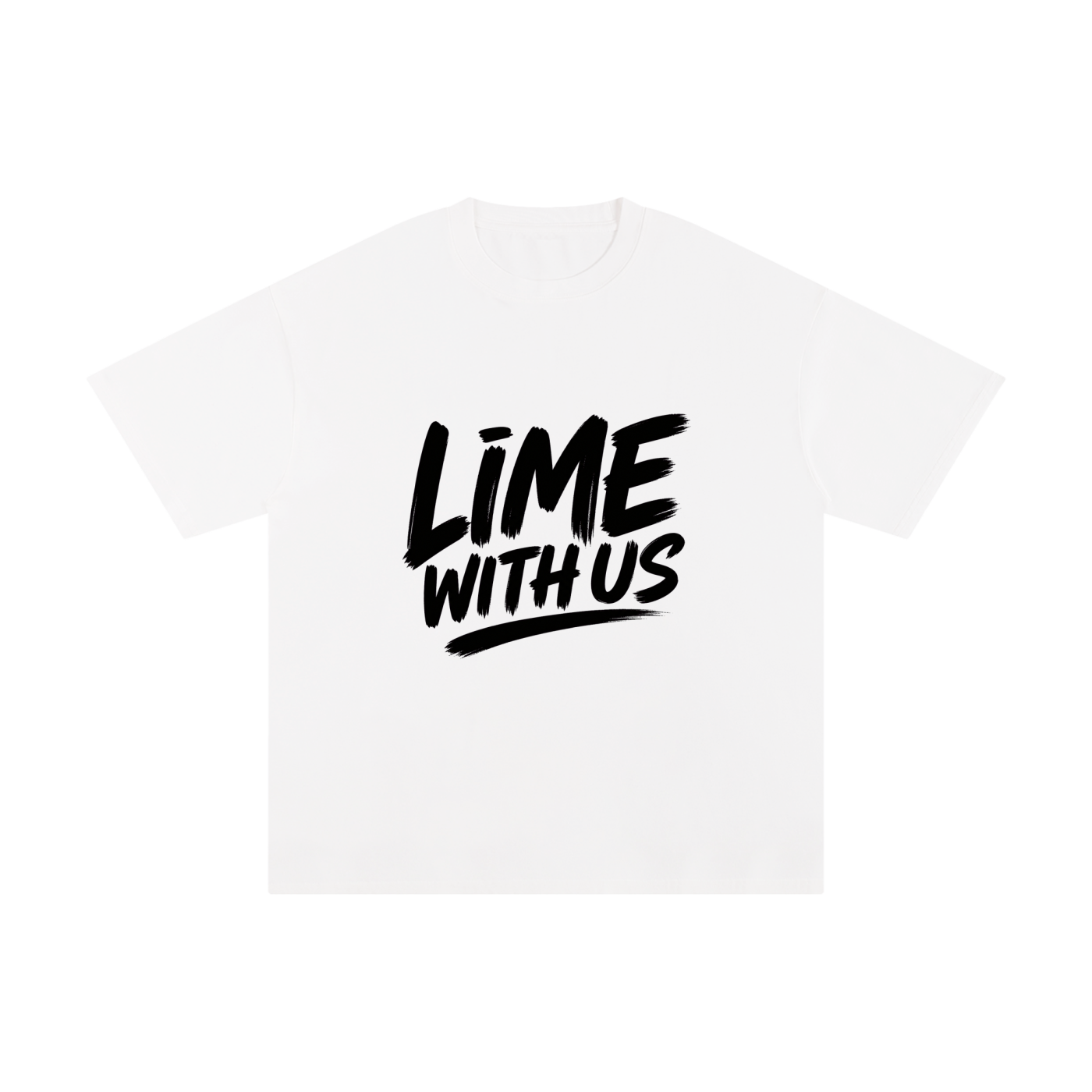 Lime With Us — Core Script Tee