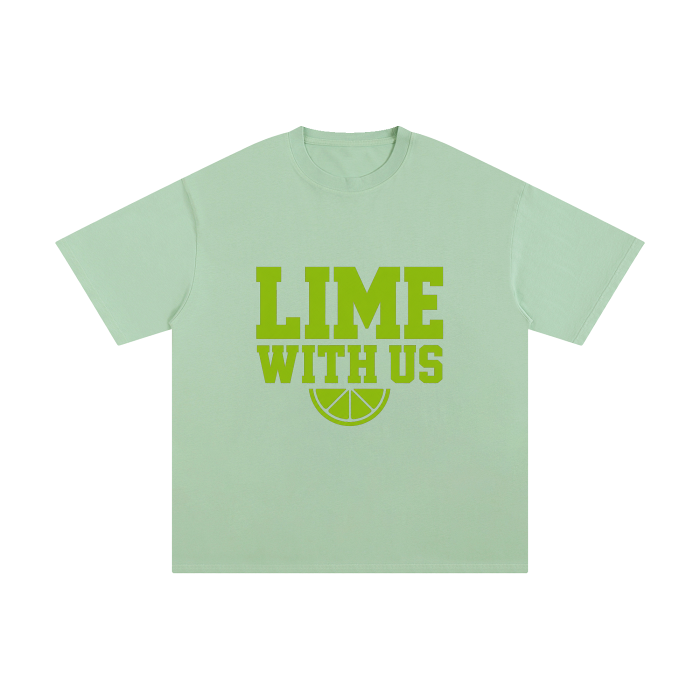 Lime With Us — Collegiate Tee