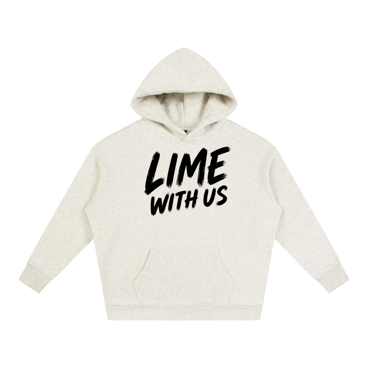 Lime With Us — No-Stroke Script Hoodie