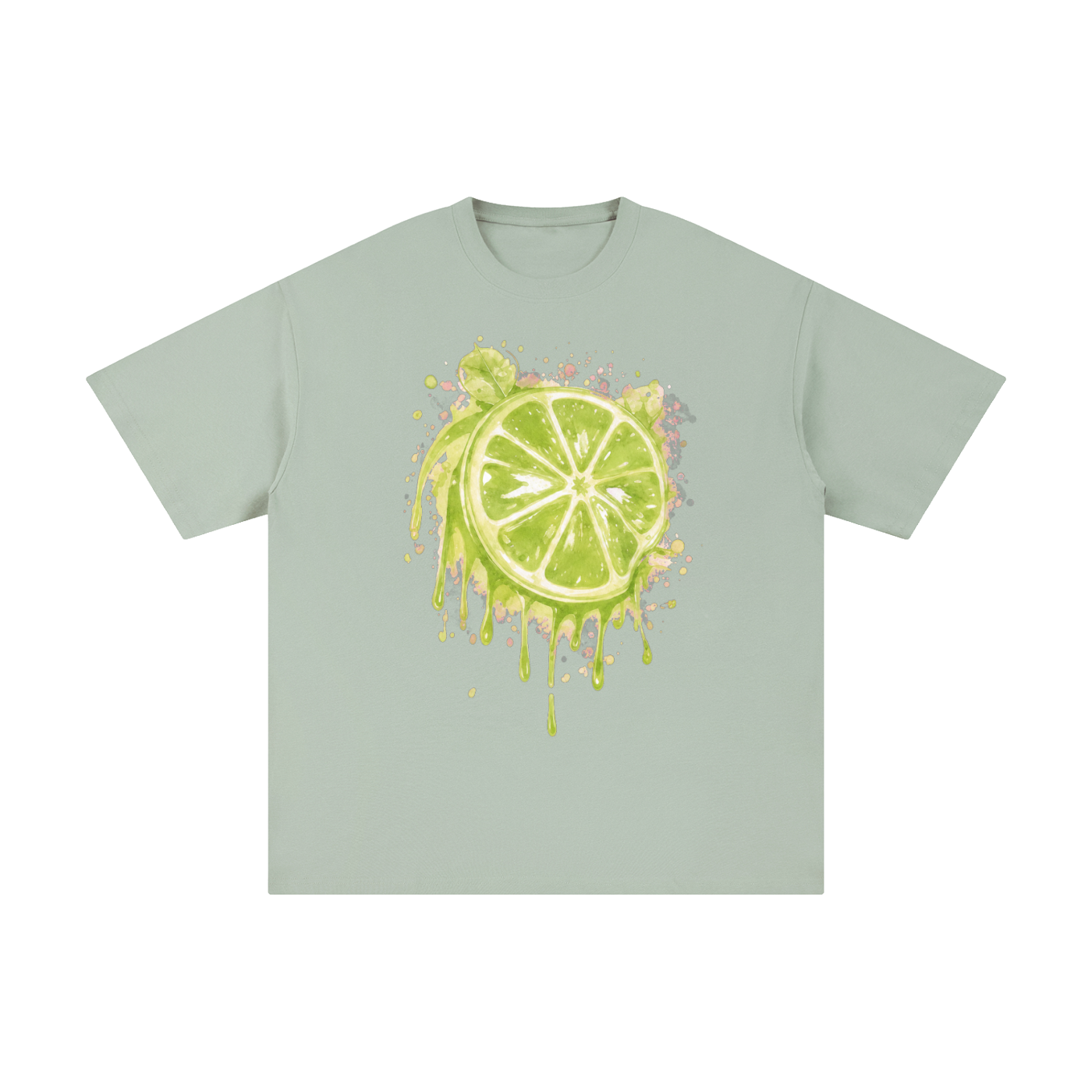 Lime With Us — Lime Slice Drip Tee