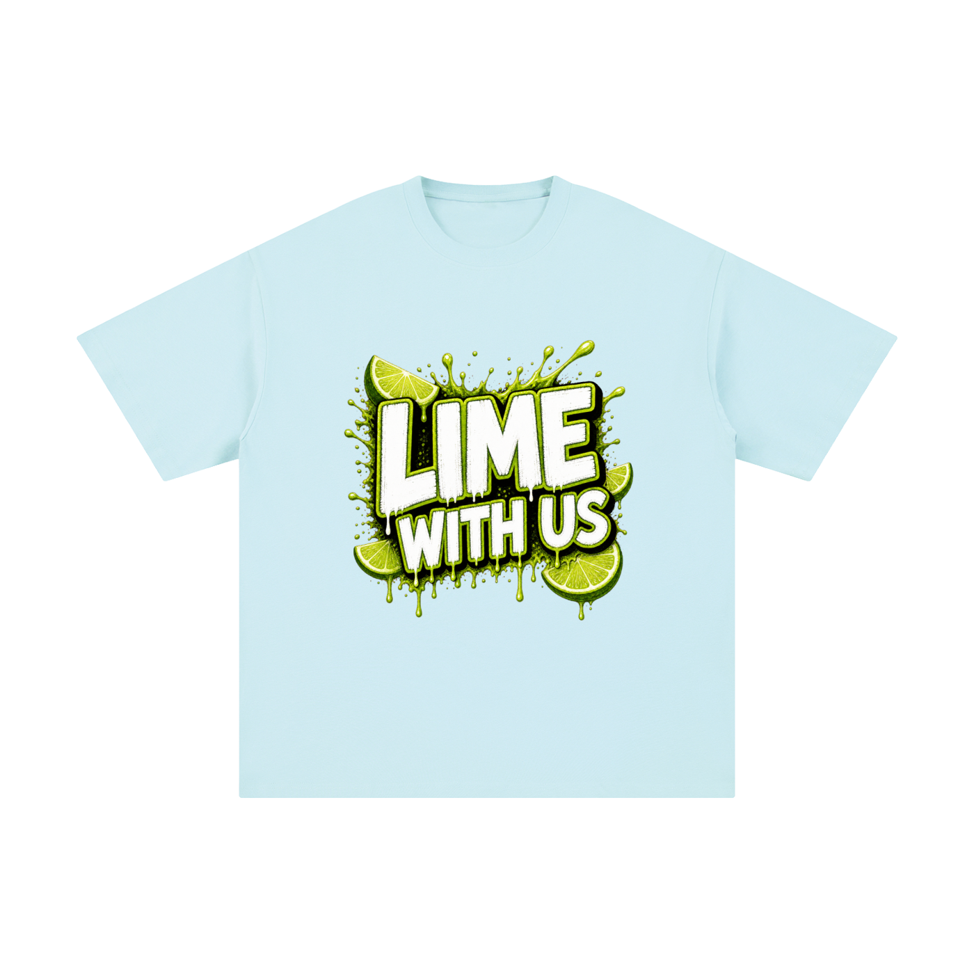 Lime With Us — Splash Block Tee