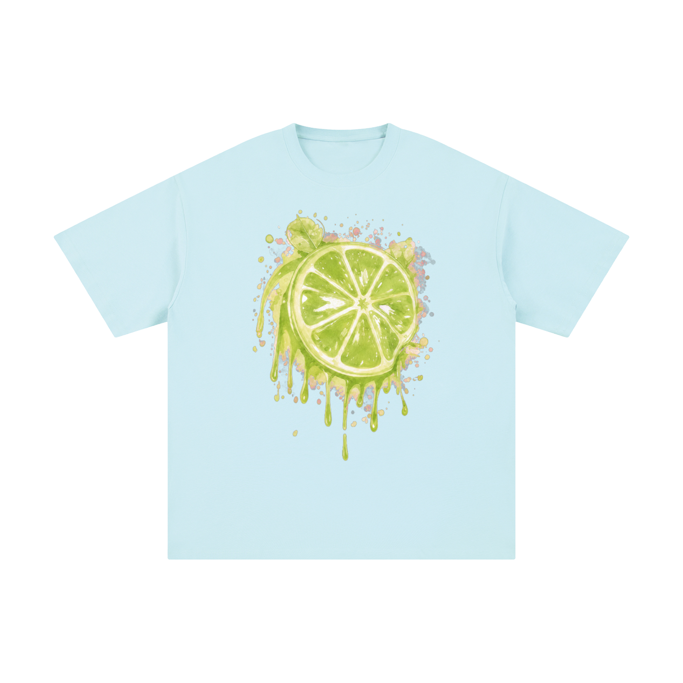 Lime With Us — Lime Slice Drip Tee