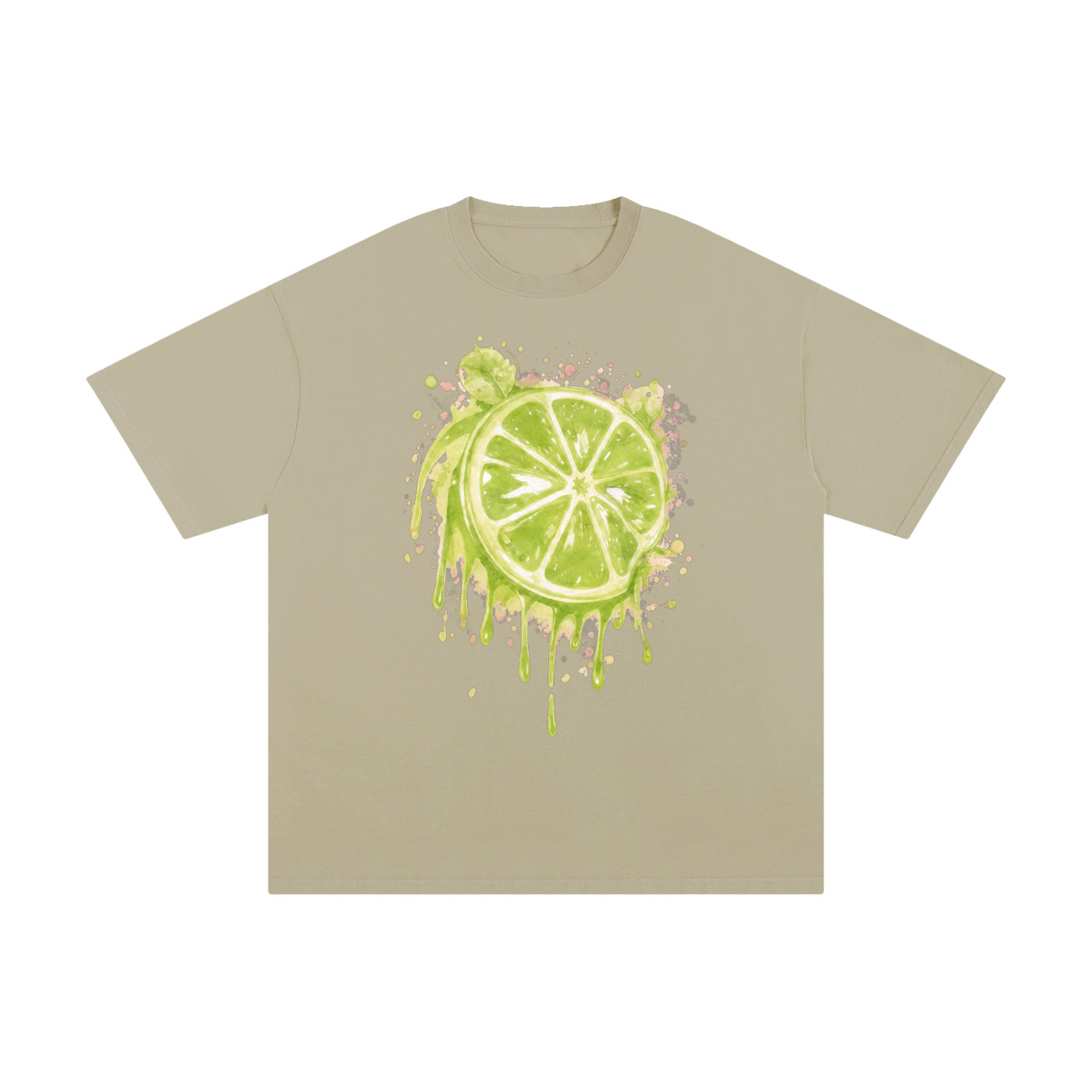 Lime With Us — Lime Slice Drip Tee