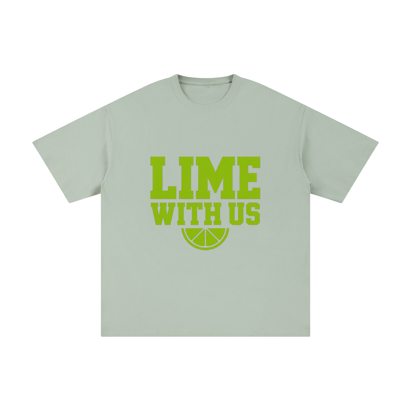Lime With Us — Collegiate Tee