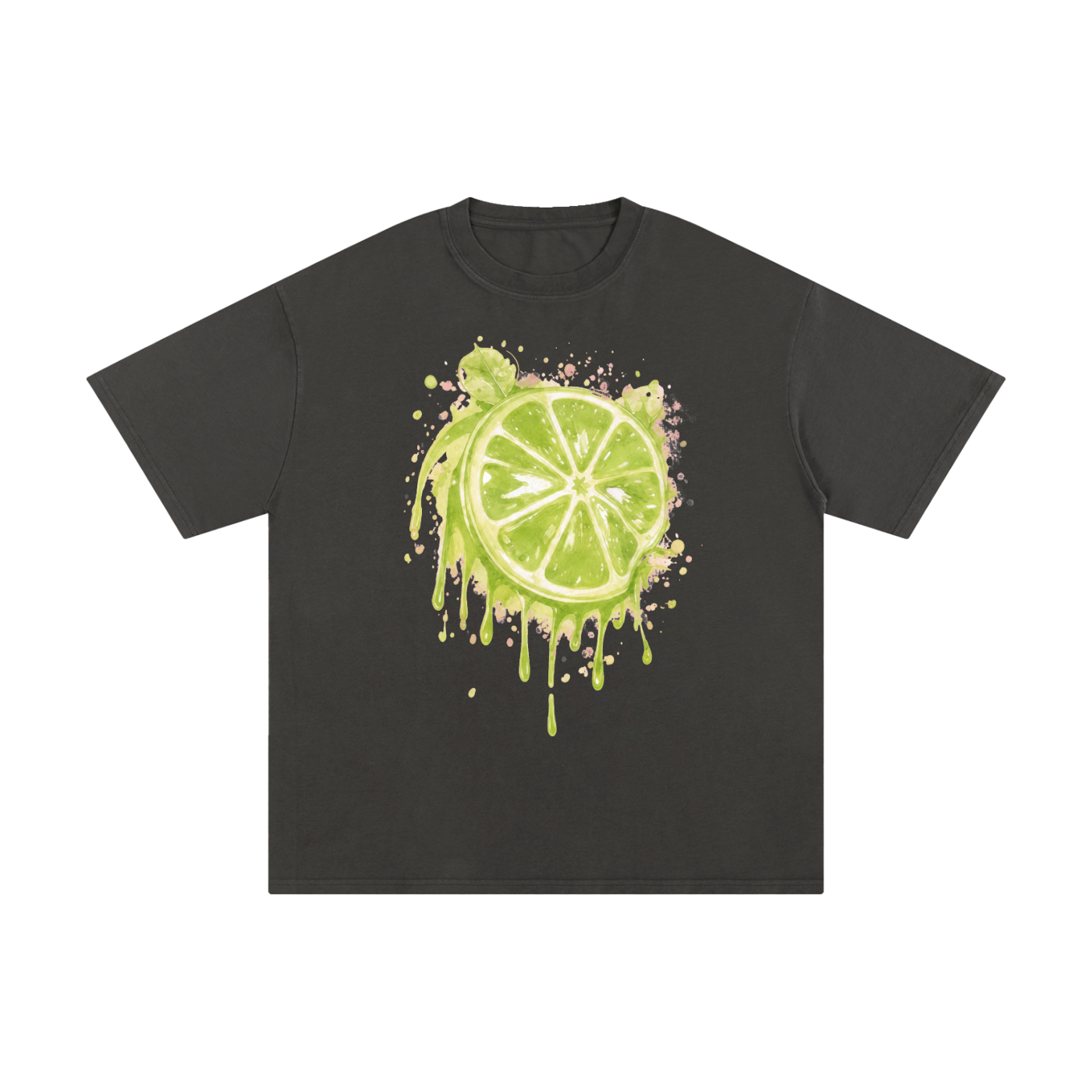 Lime With Us — Lime Slice Drip Tee