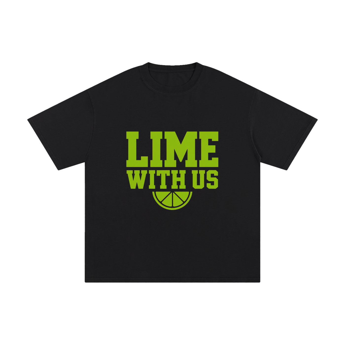 Lime With Us — Collegiate Tee
