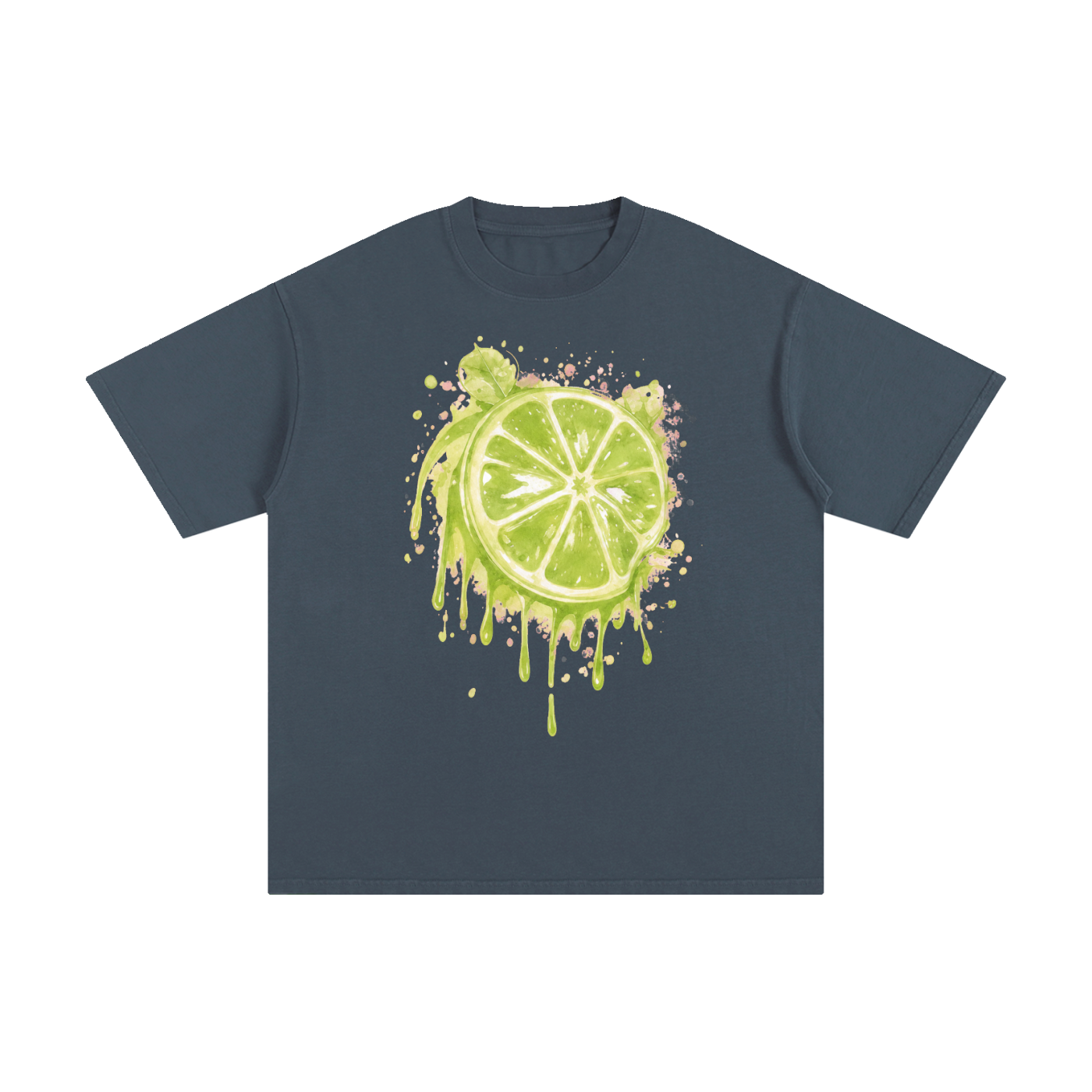 Lime With Us — Lime Slice Drip Tee