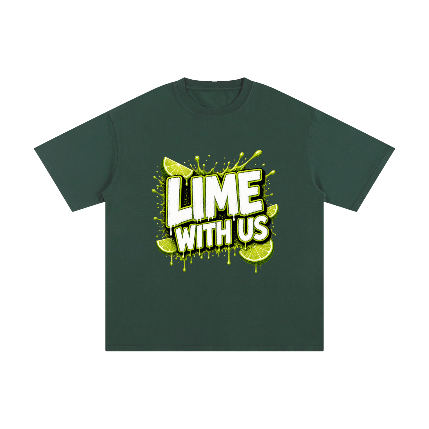 Lime With Us — Splash Block Tee