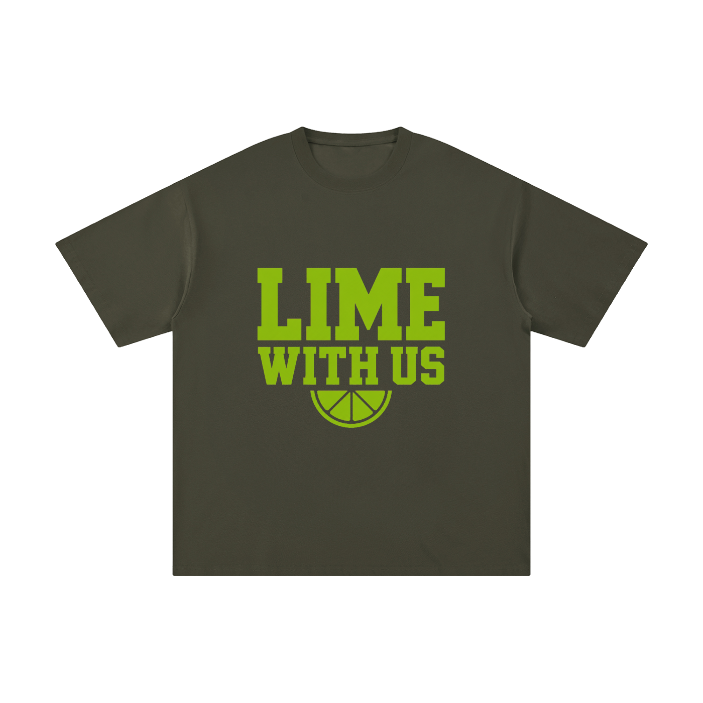 Lime With Us — Collegiate Tee