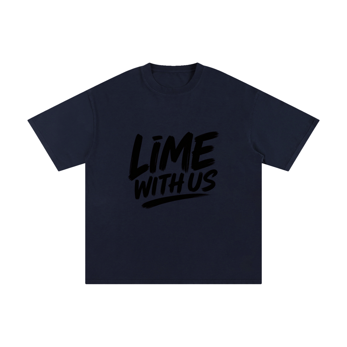 Lime With Us — Core Script Tee