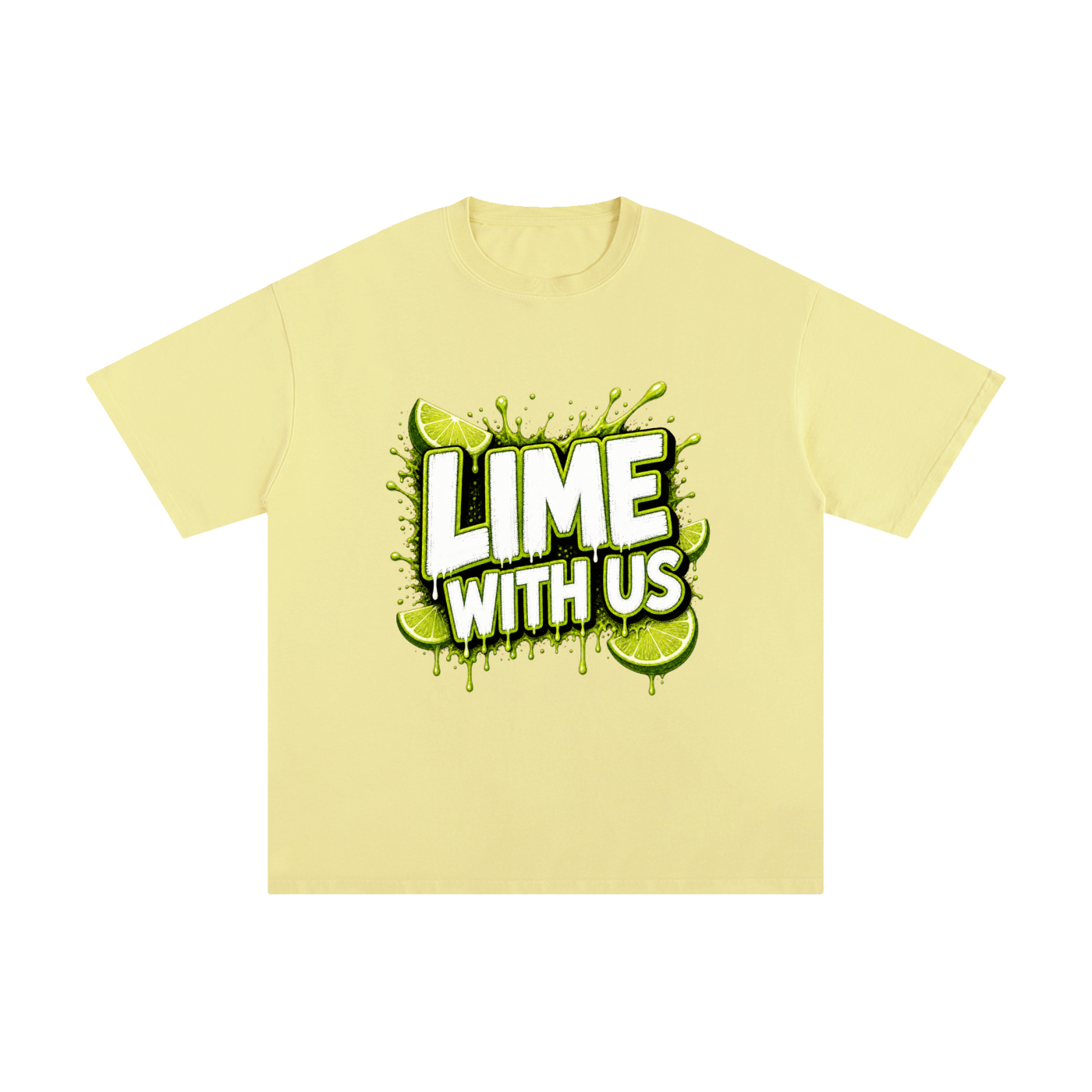 Lime With Us — Splash Block Tee