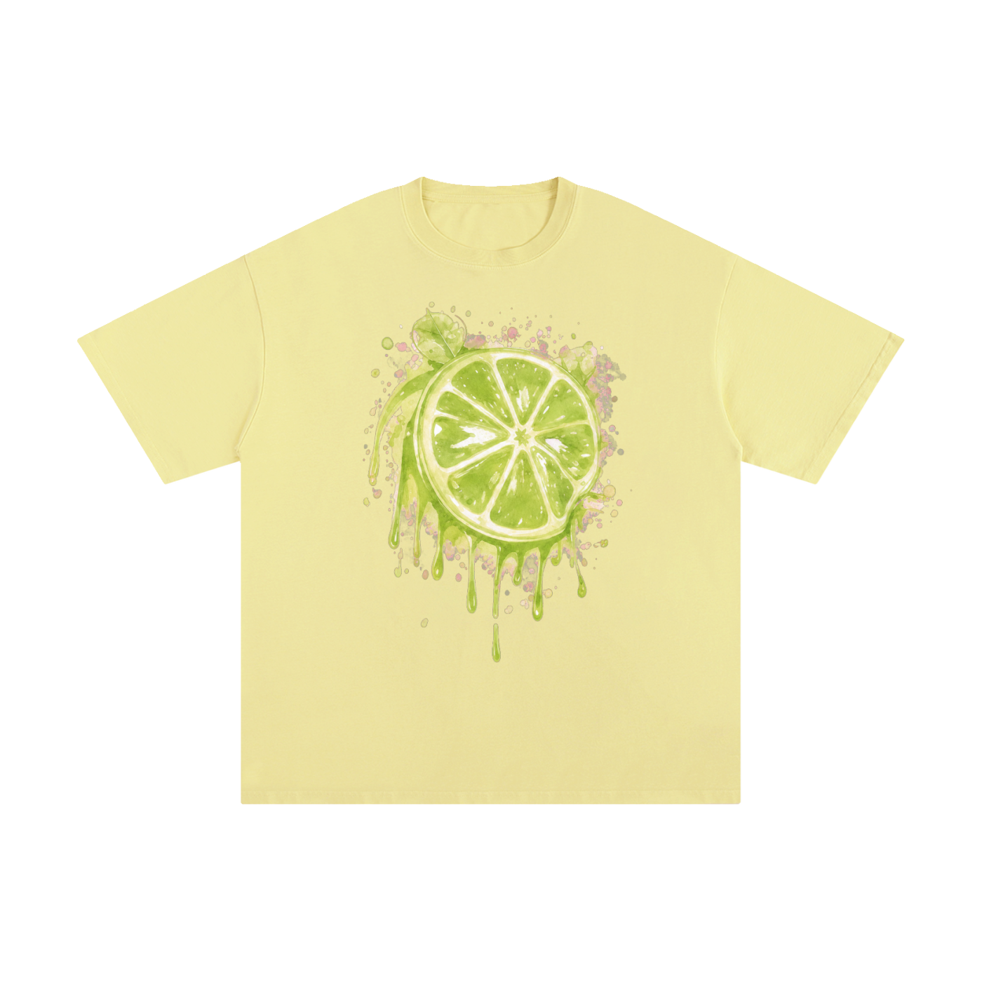 Lime With Us — Lime Slice Drip Tee