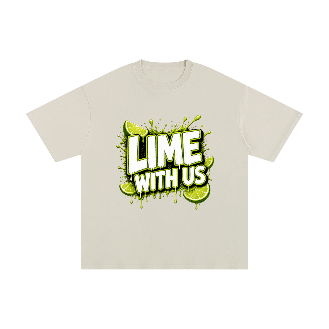 Lime With Us — Splash Block Tee