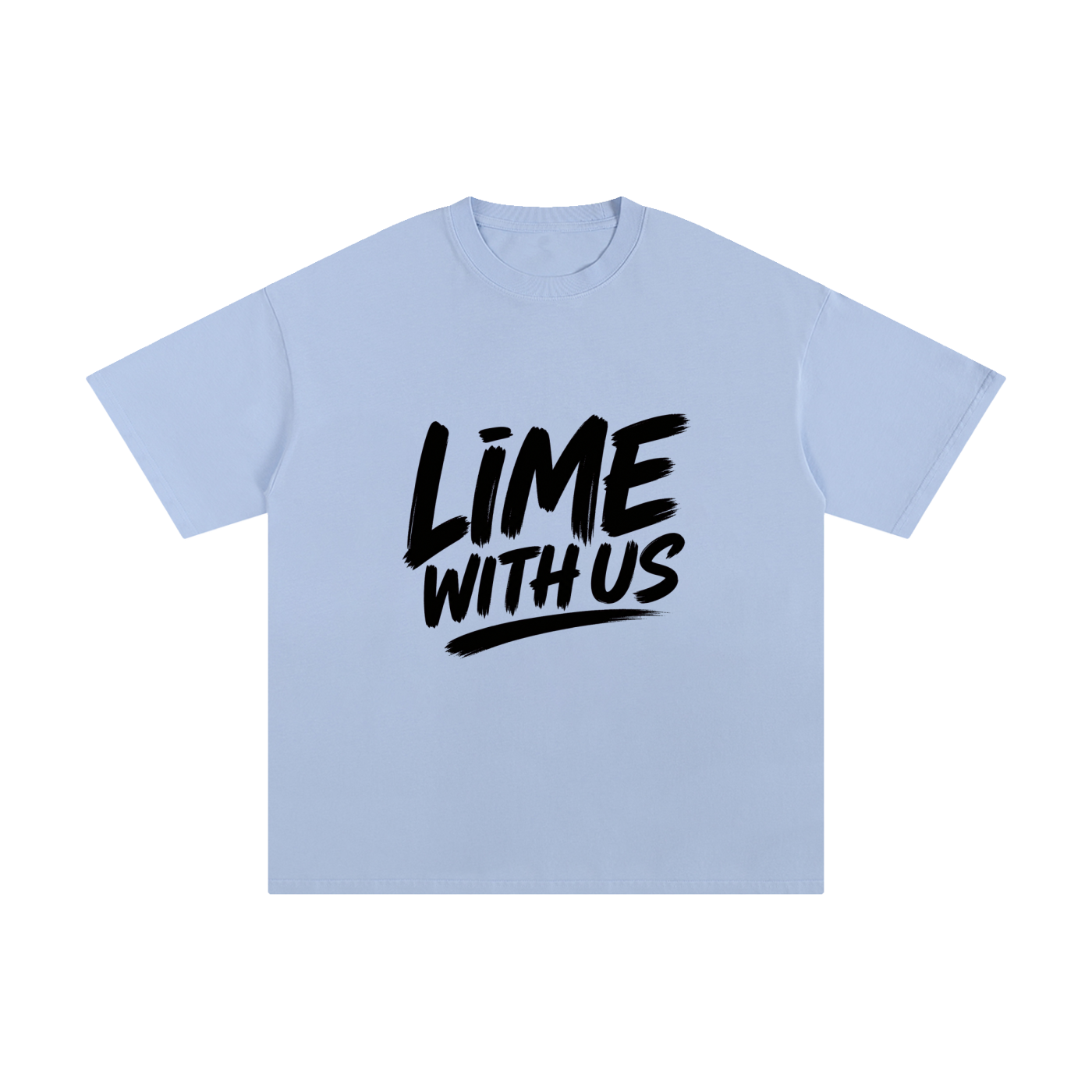 Lime With Us — Core Script Tee